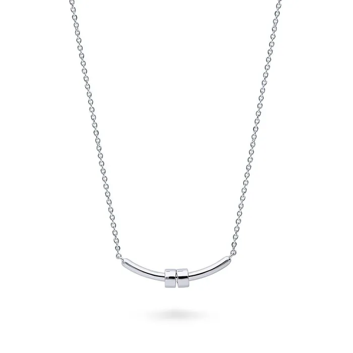 Necklaces Bar Necklace in Sterling Silver BERRICLE