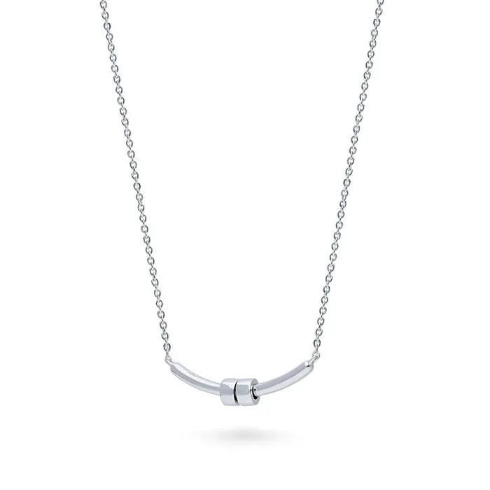 Necklaces Bar Necklace in Sterling Silver BERRICLE