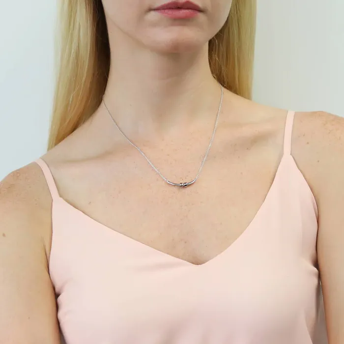 Necklaces Bar Necklace in Sterling Silver BERRICLE