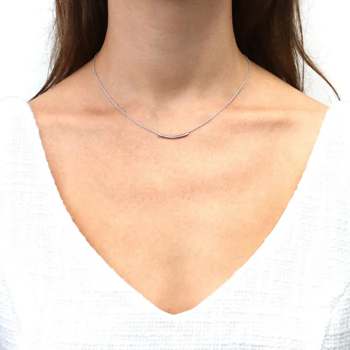 Necklaces BERRICLE Bar Necklace in Sterling Silver