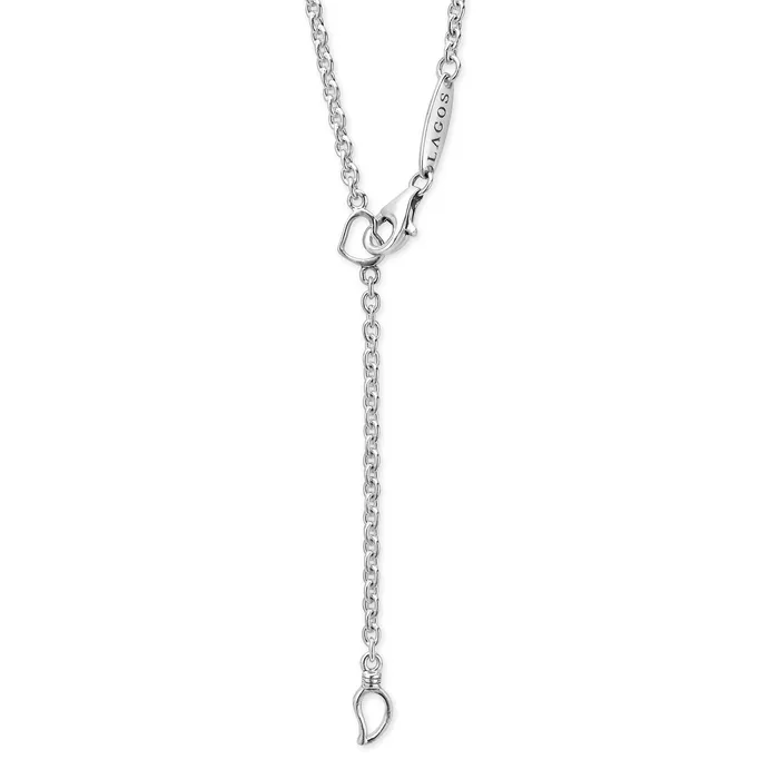Necklaces Caviar Lux TwoTone Oval Diamond Pendant Necklace LAGOS Necklaces Caviar Lux TwoTone Oval Diamond Pendant Necklace LAGOS