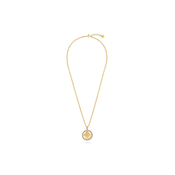 Necklaces Guy Laroche Guy Laroche Camille Ladies Small SilverGoldPlated Cable Necklace With Crystals Necklaces Guy Laroche Guy Laroche Camille Ladies Small SilverGoldPlated Cable Necklace With Crystals