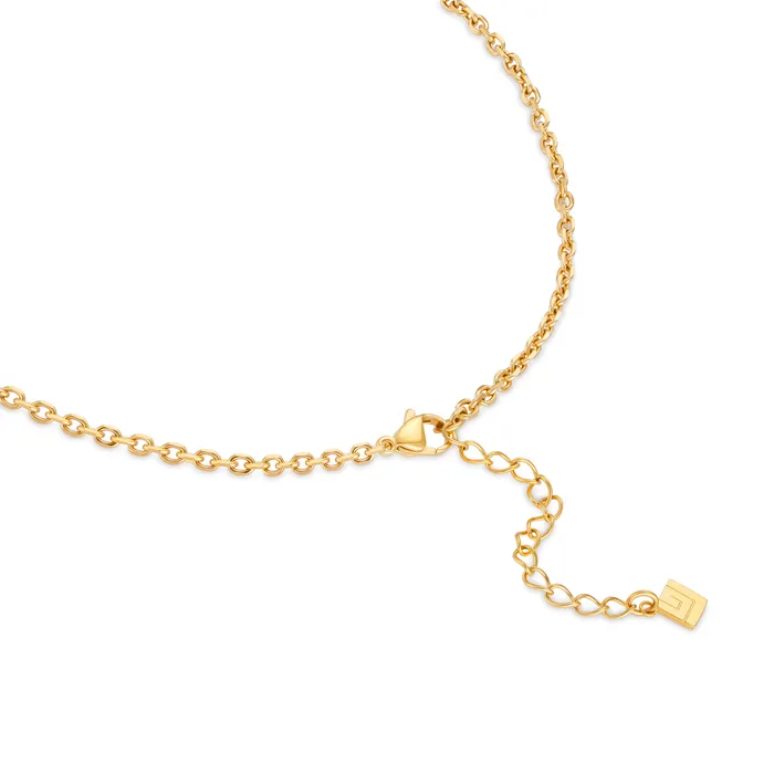 Necklaces Guy Laroche Guy Laroche Camille Ladies Small SilverGoldPlated Cable Necklace With Crystals Necklaces Guy Laroche Guy Laroche Camille Ladies Small SilverGoldPlated Cable Necklace With Crystals