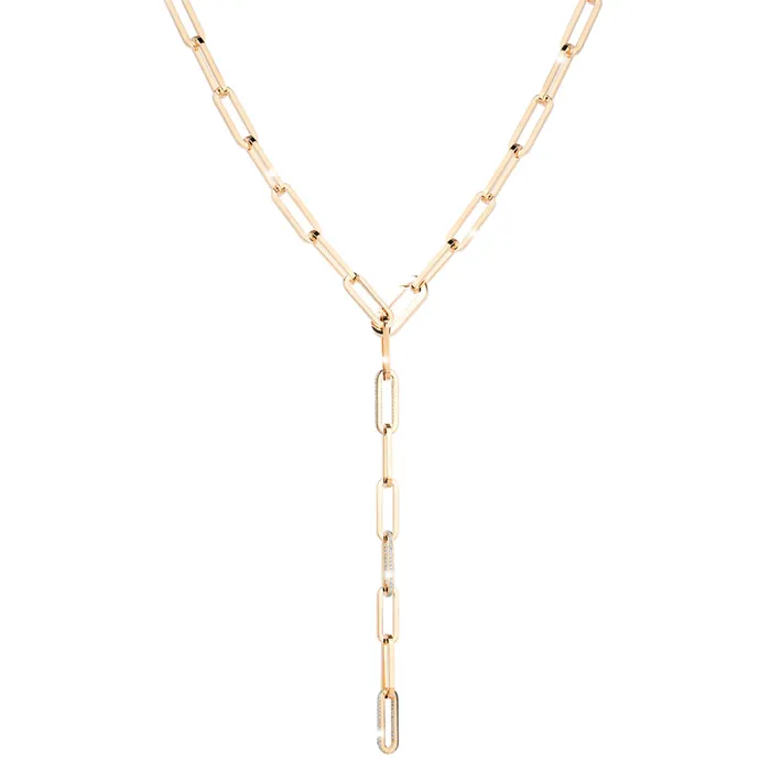 Necklaces Rebecca Rebecca Necklace In Bronze And 18K Yellow Gold With Crystals Necklaces Rebecca Rebecca Necklace In Bronze And 18K Yellow Gold With Crystals