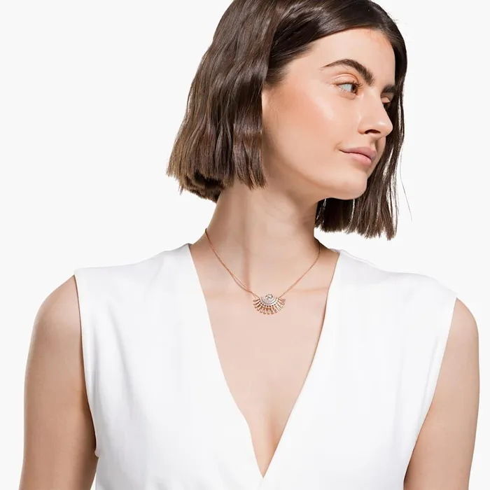 Necklaces Swarovski Swarovski Sparkling Dance Dial Up Necklace DarkMulticoloured Medium Necklaces Swarovski Swarovski Sparkling Dance Dial Up Necklace DarkMulticoloured Medium