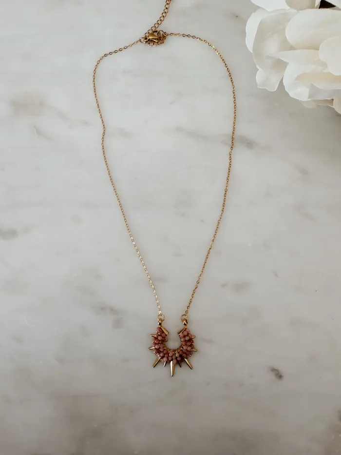 Necklaces Untamed Petals Pink Starburst Necklace SAMPLE SALE