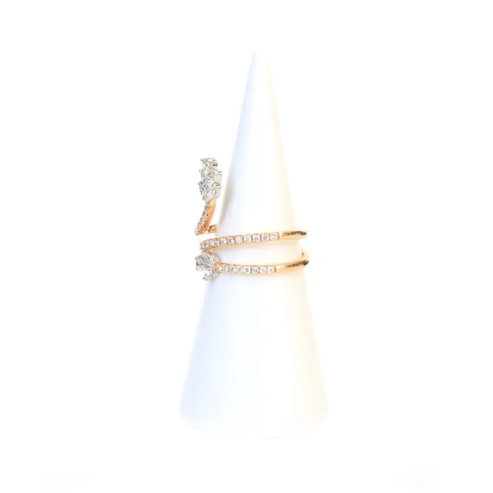 Ouzounian Jewelry Rings Ouzounian Ring 18 Carat Pink Gold With Colour G Clarity Vs Diamond Size 55 Ouzounian Jewelry Rings Ouzounian Ring 18 Carat Pink Gold With Colour G Clarity Vs Diamond Size 55
