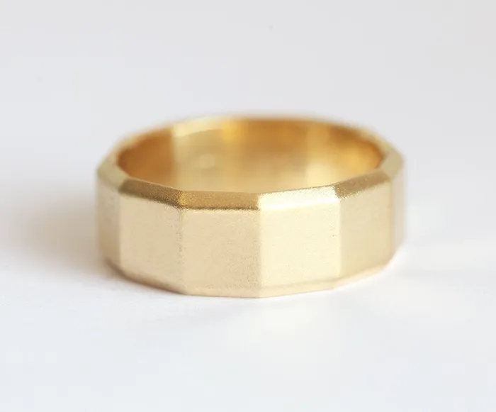 Patrick Wedding Ring 14K Gold MenS Ring capucinne Rings