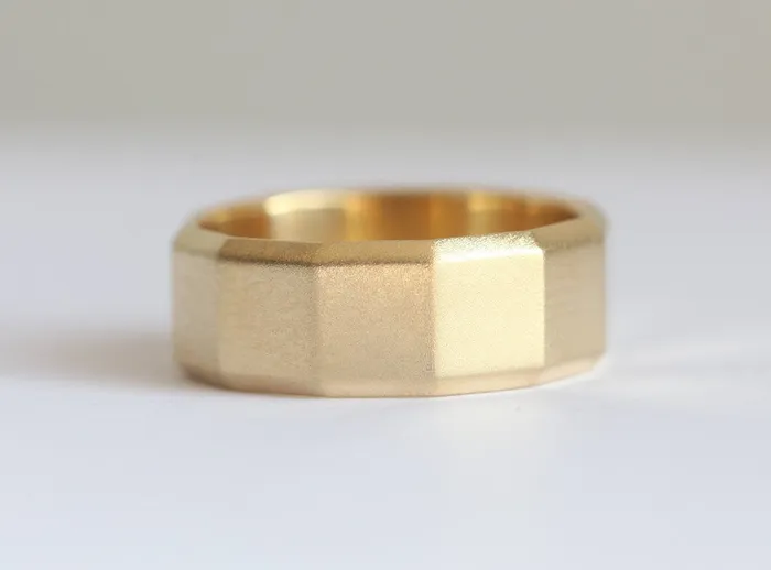 Patrick Wedding Ring 14K Gold MenS Ring capucinne Rings