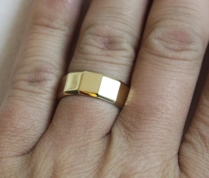 Patrick Wedding Ring 14K Gold MenS Ring capucinne Rings