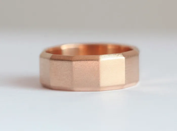 Patrick Wedding Ring 14K Gold MenS Ring capucinne Rings