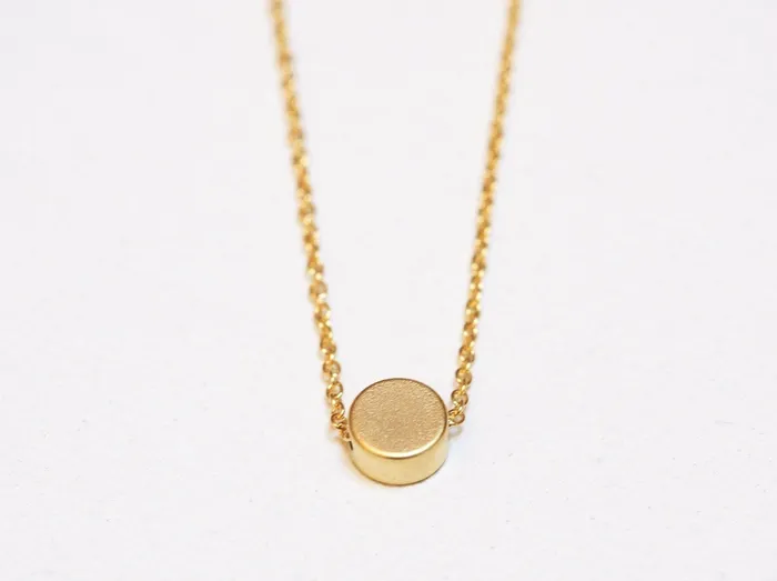 Personalized Disc Necklace Gold Coin Necklace Capucinne Necklaces