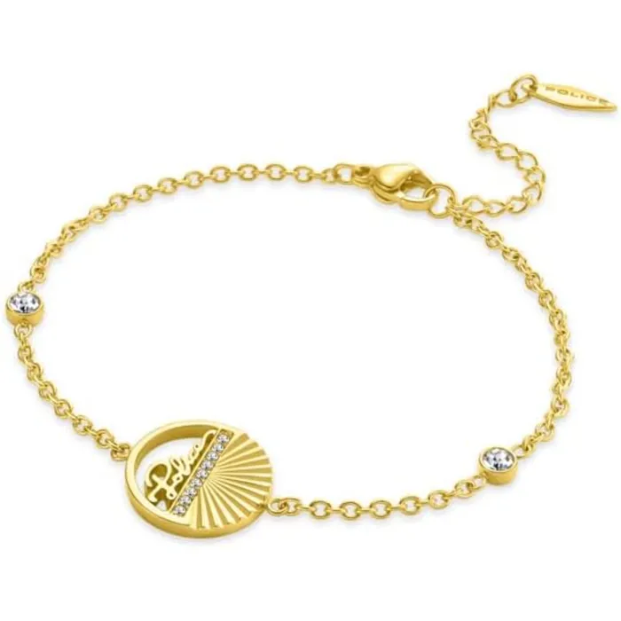 Police Seashell Ladies Gold Plated Bracelet with Crystals Police Bracelets