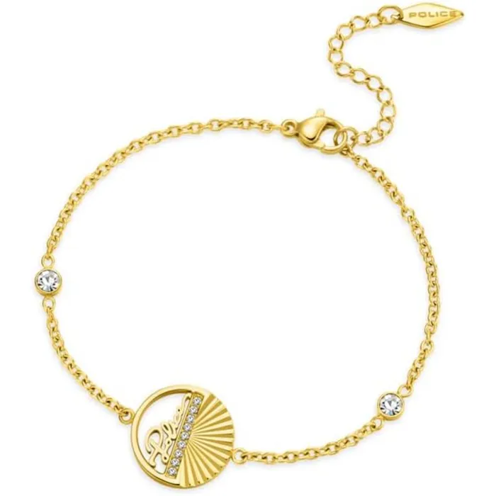 Police Seashell Ladies Gold Plated Bracelet with Crystals Police Bracelets Police Seashell Ladies Gold Plated Bracelet with Crystals Police Bracelets