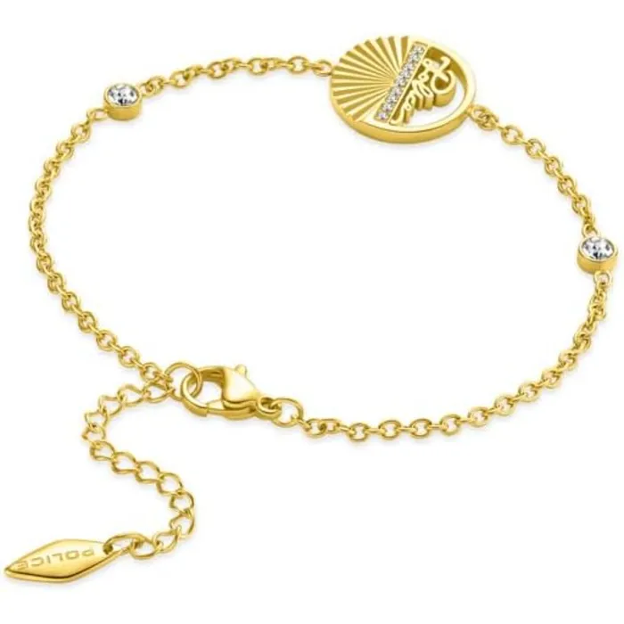 Police Seashell Ladies Gold Plated Bracelet with Crystals Police Bracelets Police Seashell Ladies Gold Plated Bracelet with Crystals Police Bracelets