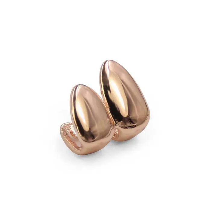 PreStyled Sets Dropshipped via Social Commerce Network CALANDIS Halloween Vampire 18K Golden 2Pcs Tooth Grills Hip Hop Accessories Rose Gold