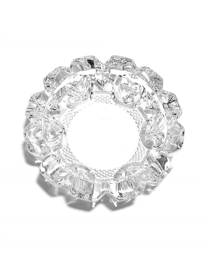 PreStyled Sets Dropshipped via Social Commerce Network Nika Ashtray Glass Crystal Gold Round Thick Decoration PreStyled Sets Dropshipped via Social Commerce Network Nika Ashtray Glass Crystal Gold Round Thick Decoration