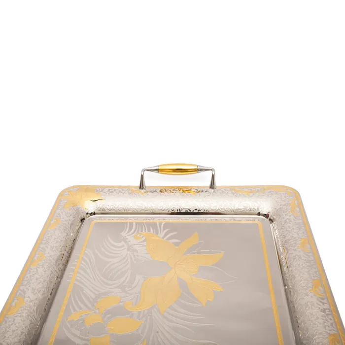 PreStyled Sets Tresors Ninfea Gold Rectangular Tray Tresors PreStyled Sets Tresors Ninfea Gold Rectangular Tray Tresors