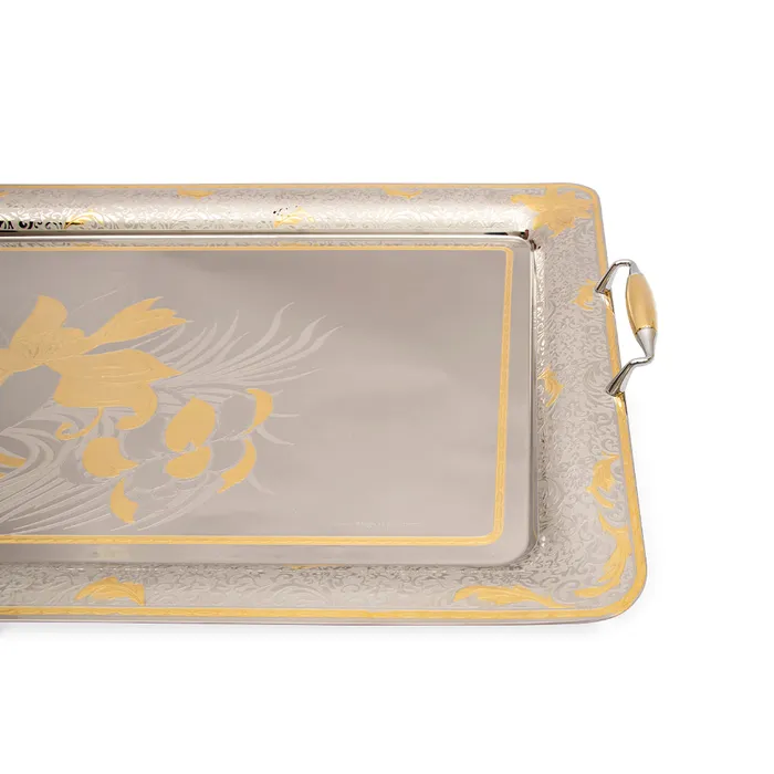 PreStyled Sets Tresors Ninfea Gold Rectangular Tray Tresors PreStyled Sets Tresors Ninfea Gold Rectangular Tray Tresors