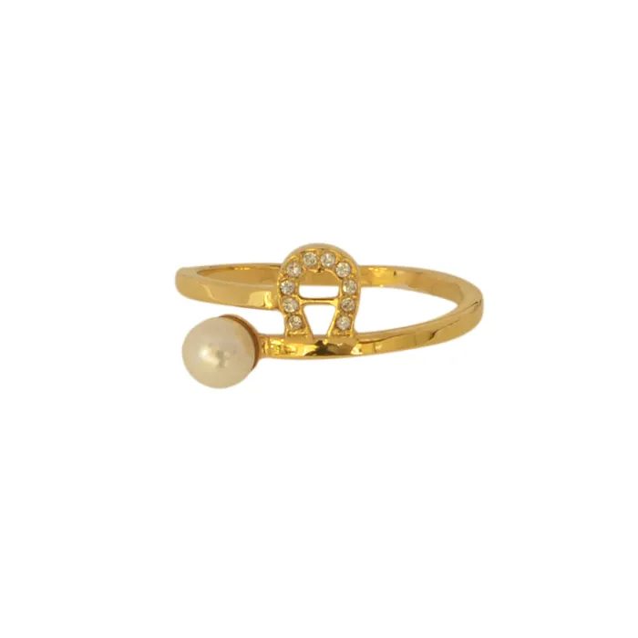 Rings Aigner Aigner Ring Gold Plated Size 775