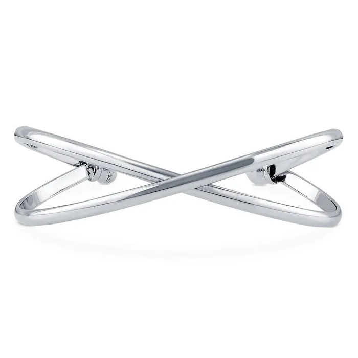 Rings BERRICLE Criss Cross Cuff in SilverTone