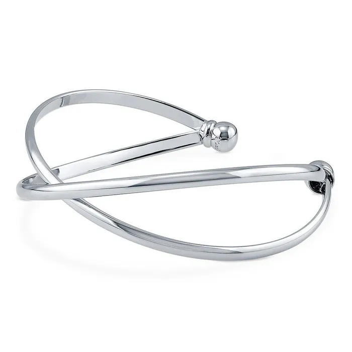 Rings BERRICLE Criss Cross Cuff in SilverTone