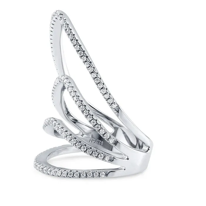 Rings BERRICLE Open Bar CZ Ring in Sterling Silver