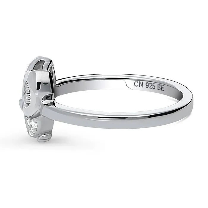 Rings BERRICLE Owl CZ Ring in Sterling Silver