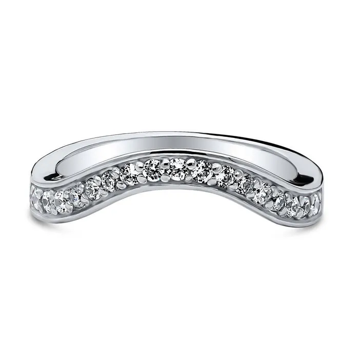 Rings BERRICLE Pave CZ Eternity Ring in Sterling Silver