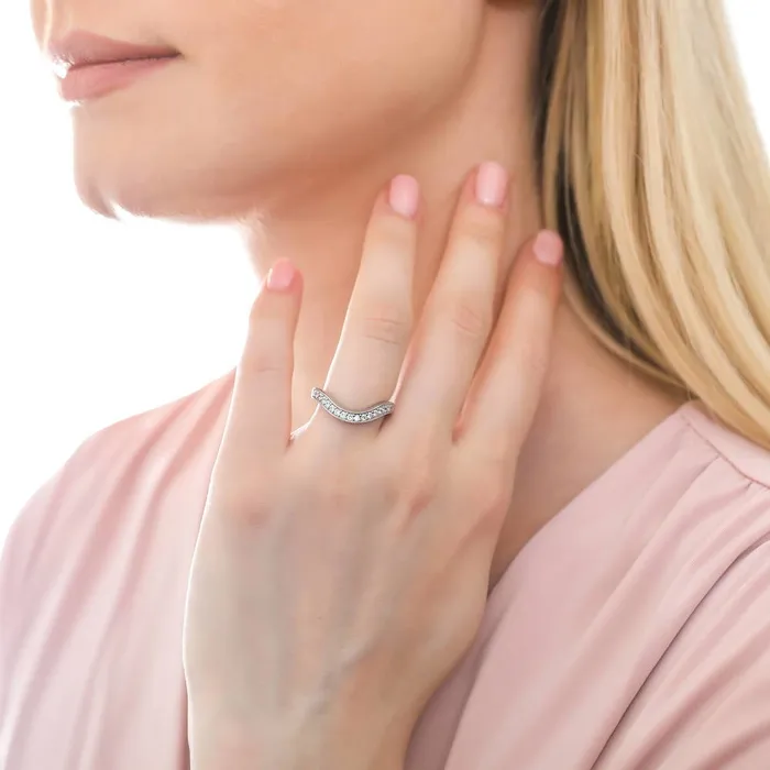 Rings BERRICLE Pave CZ Eternity Ring in Sterling Silver