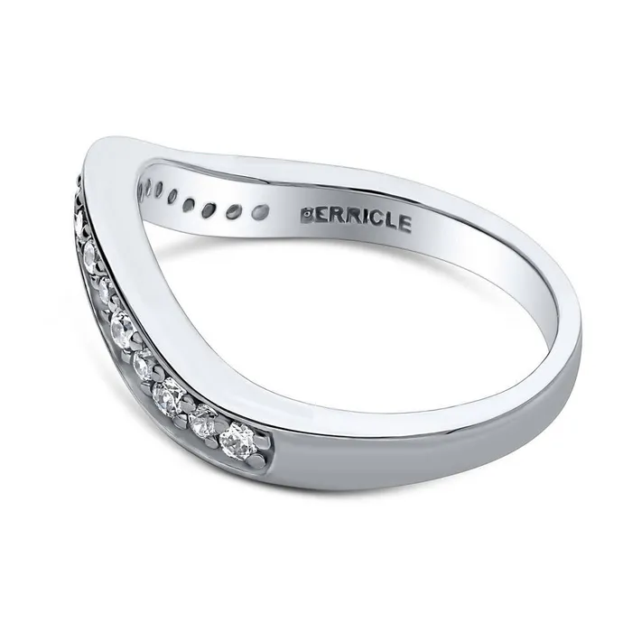 Rings BERRICLE Pave CZ Eternity Ring in Sterling Silver
