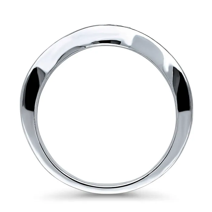 Rings BERRICLE Pave CZ Eternity Ring in Sterling Silver
