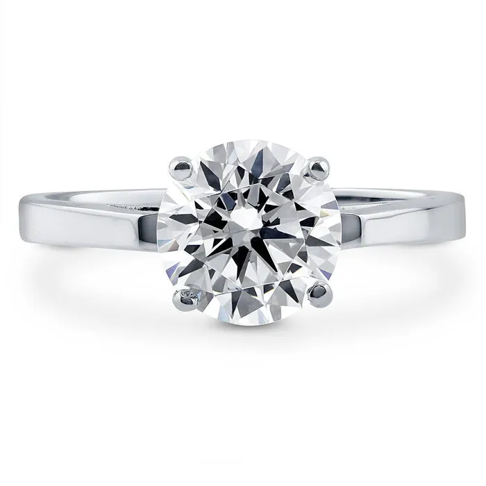 Rings BERRICLE Solitaire 2ct CZ Ring in Sterling Silver