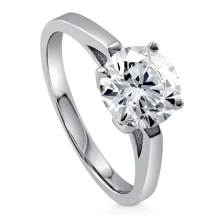 Rings BERRICLE Solitaire 2ct CZ Ring in Sterling Silver