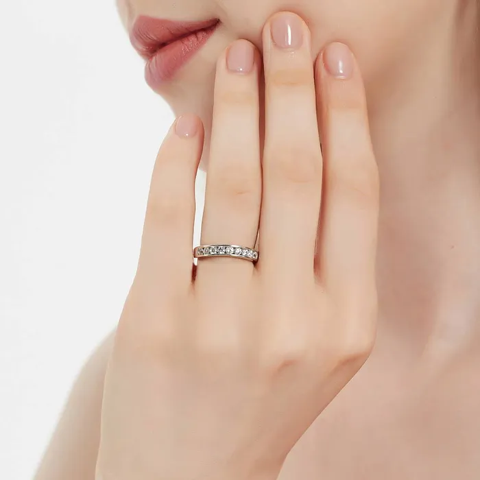 Rings BERRICLE Solitaire 3ct Pear CZ Ring Set in Sterling Silver