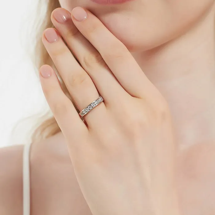 Rings BERRICLE Solitaire 3ct Pear CZ Ring Set in Sterling Silver