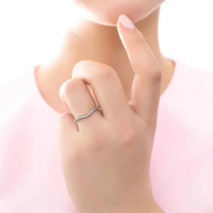 Rings BERRICLE Solitaire Wishbone 3ct Oval CZ Ring Set in Sterling Silver