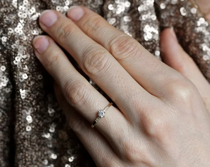 Rings Capucinne Uma Solitaire Diamond Engagement Ring