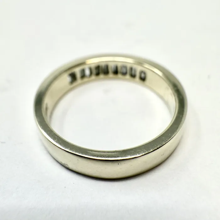 Rings Jewelry 14K Gold Wedding Band with 9 Baguette Diamond