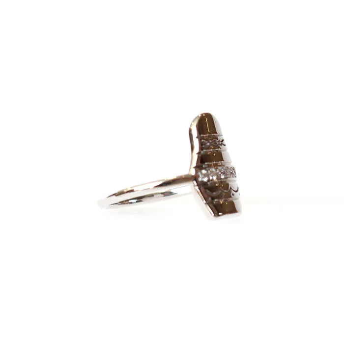 Rings Korloff Korloff White Gold Ring With Diamonds Size 6 Rings Korloff Korloff White Gold Ring With Diamonds Size 6