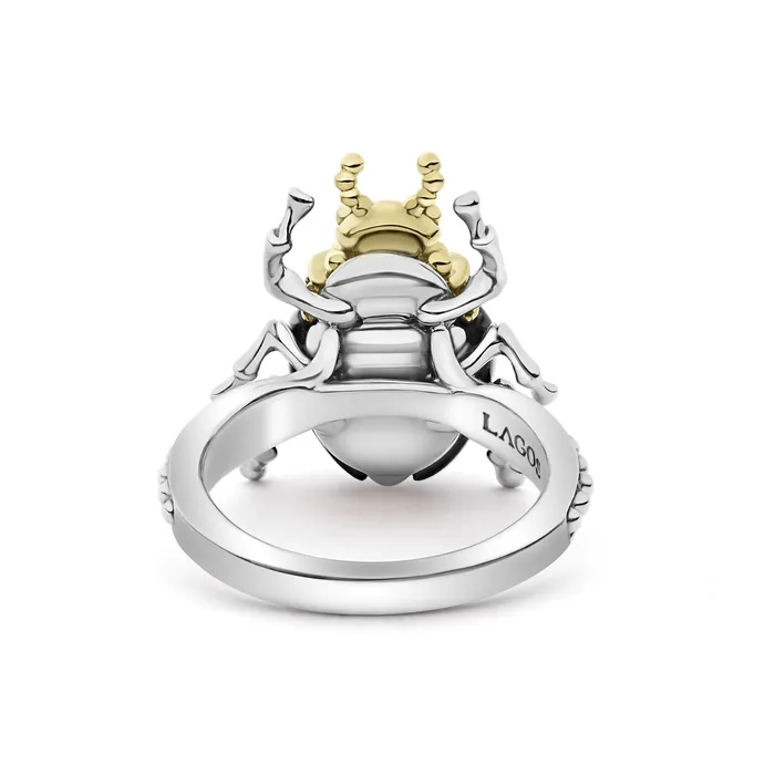 Rings Lagos Rare Wonders Onyx Beetle Diamond Ring