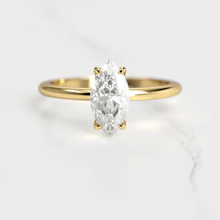 Rings Marquise Solitaire Diamond Ring Capucinne