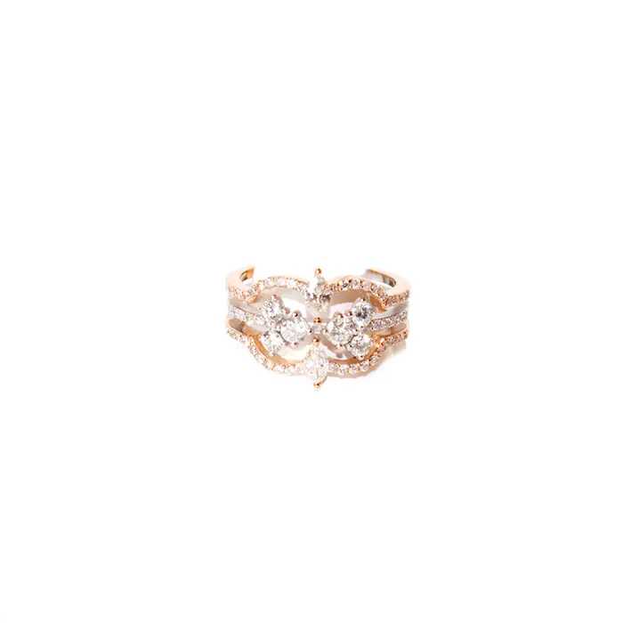 Rings Ouzounian Jewelry Ouzounian Ring 18 Carat Pink White Gold With Diamond Size 6