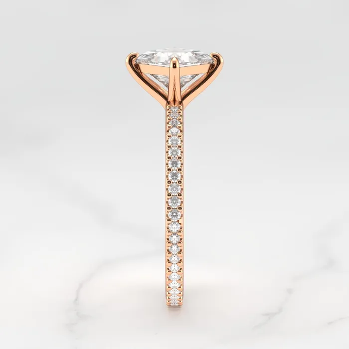 Rings Princess Full Pave Moissanite Ring Capucinne