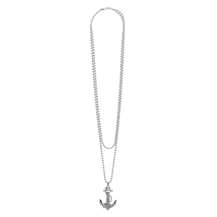 Signature Caviar Anchor Pendant Necklace Lagos Necklaces Signature Caviar Anchor Pendant Necklace Lagos Necklaces