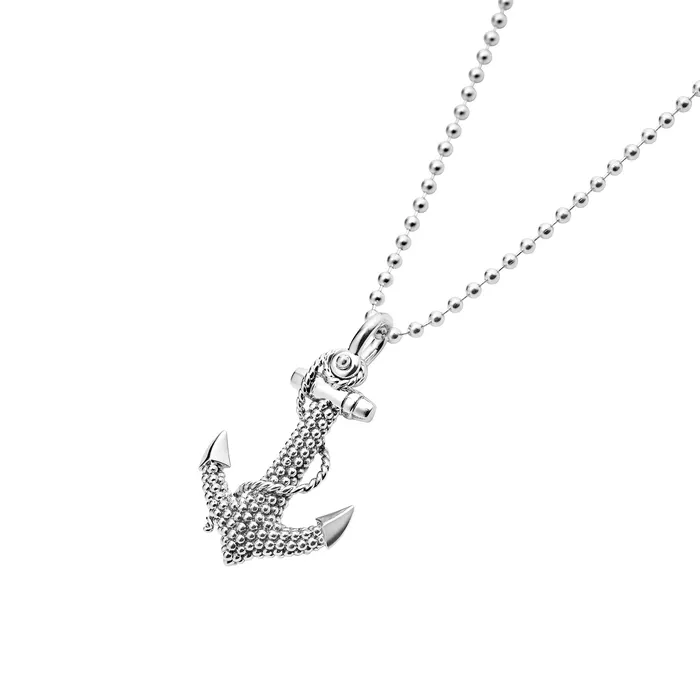 Signature Caviar Anchor Pendant Necklace Lagos Necklaces Signature Caviar Anchor Pendant Necklace Lagos Necklaces