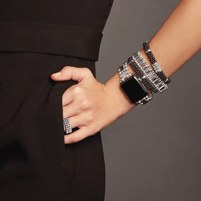 Smart Caviar Sterling Silver Watch Bracelet3845mm Lagos Bracelets Smart Caviar Sterling Silver Watch Bracelet3845mm Lagos Bracelets