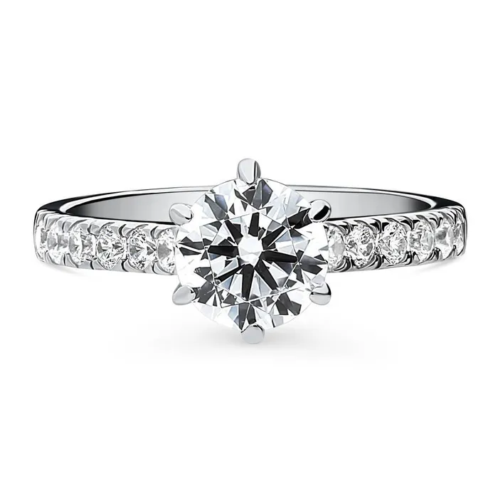 Solitaire 125ct CZ Ring in Sterling Silver BERRICLE Rings