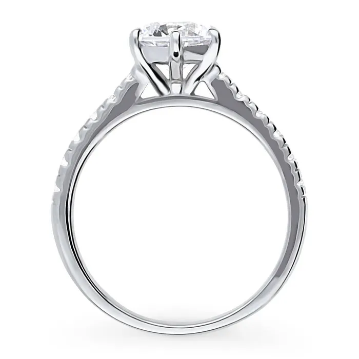 Solitaire 125ct CZ Ring in Sterling Silver BERRICLE Rings