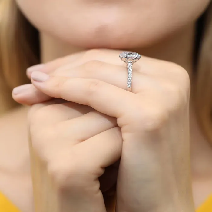 Solitaire 38ct CZ Ring Set in Sterling Silver BERRICLE Rings
